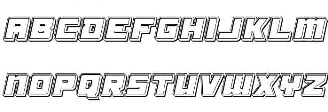 Samurai Terrapin Engraved Italic Шрифта строчной