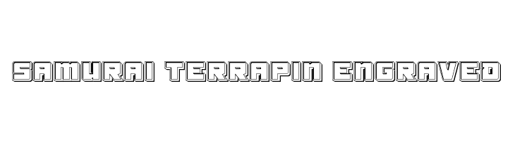 Samurai Terrapin Engraved Шрифта