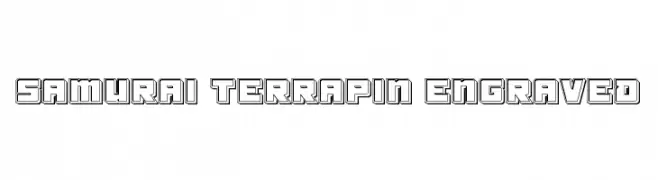 Samurai Terrapin Engraved  Frei Schriftart Herunterladen
