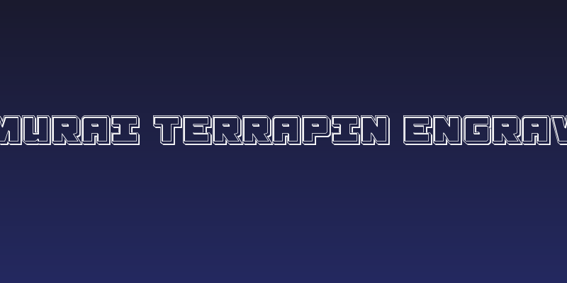 Samurai Terrapin Engraved Social Header