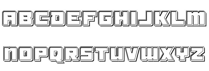 Samurai Terrapin Engraved Font LOWERCASE