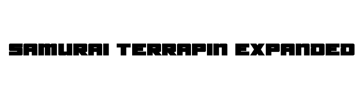 Samurai Terrapin Expanded Font