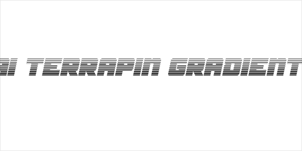 Samurai Terrapin Gradient Italic Logo