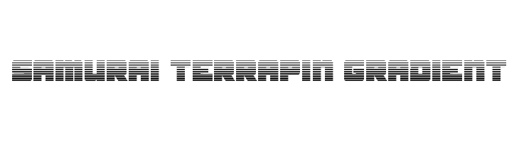 Samurai Terrapin Gradient Schriftart