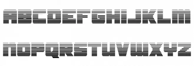 Samurai Terrapin Gradient फ़ॉन्ट लोअरकेस