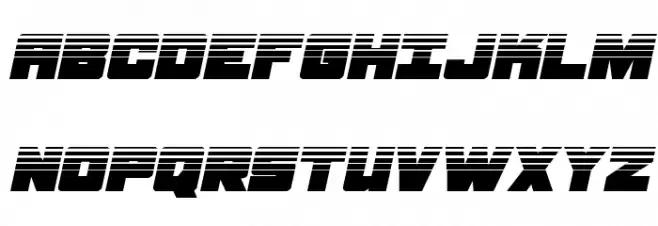 Samurai Terrapin Halftone Italic خط أحرف كبيرة