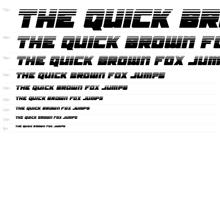 Samurai Terrapin Halftone Italic Waterfall