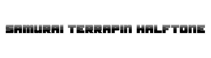 Samurai Terrapin Halftone 字体