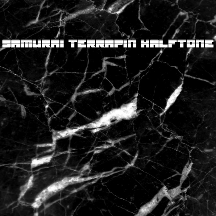 Samurai Terrapin Halftone 字体 examples