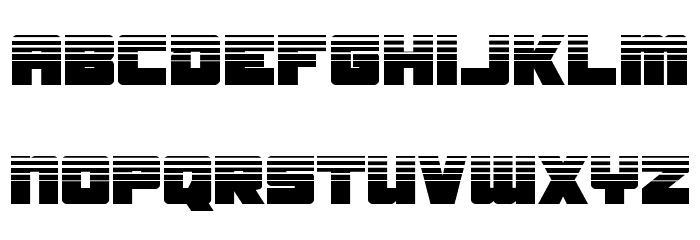 Samurai Terrapin Halftone 字体 小写