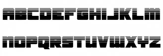 Samurai Terrapin Halftone फ़ॉन्ट लोअरकेस