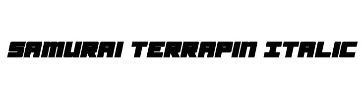 Samurai Terrapin Italic Font