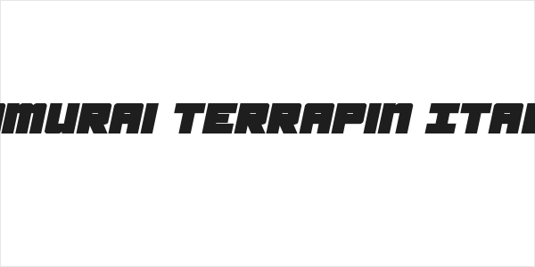 Samurai Terrapin Italic Logo