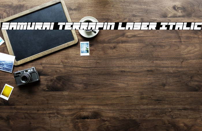 Samurai Terrapin Laser Italic Font examples