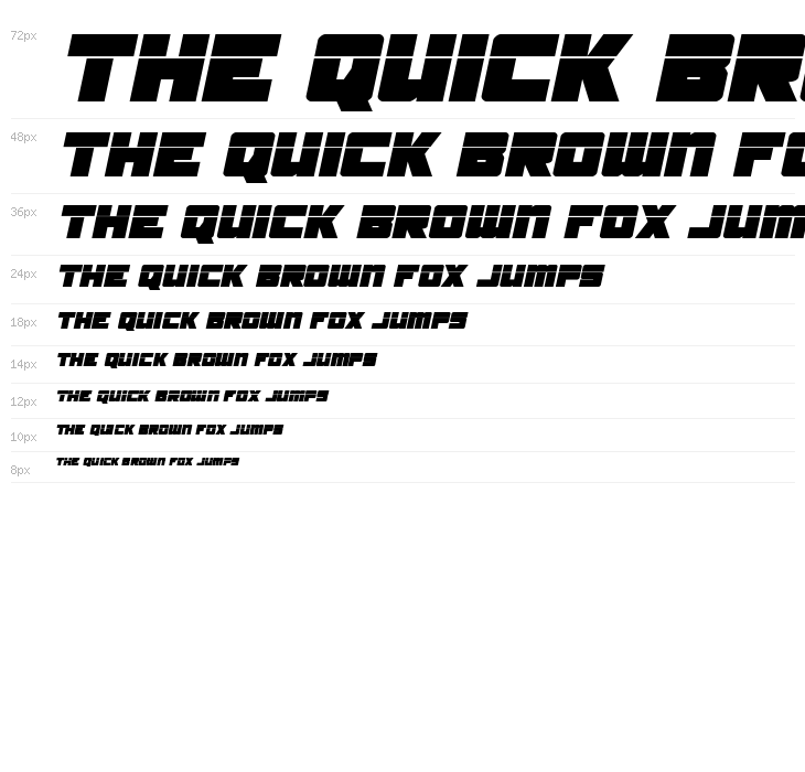 Samurai Terrapin Laser Italic Waterfall