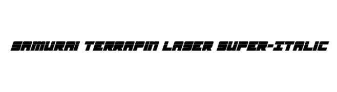 Samurai Terrapin Laser Super-Italic  Fuentes Gratis Descargar