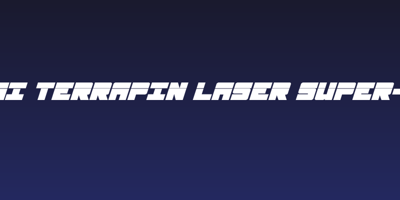 Samurai Terrapin Laser Super-Italic Social Header