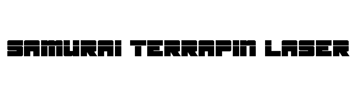 Samurai Terrapin Laser Schriftart