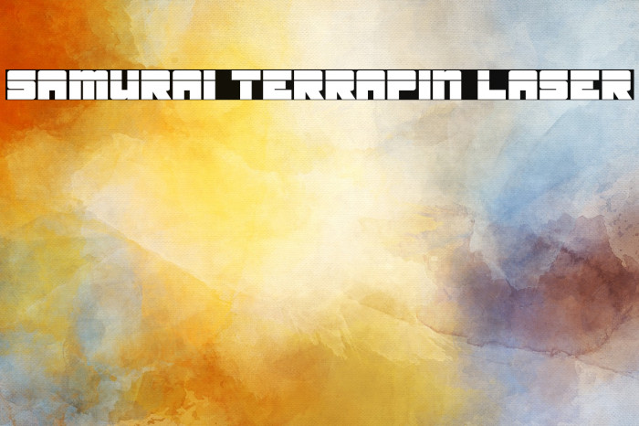 Samurai Terrapin Laser Schriftart examples