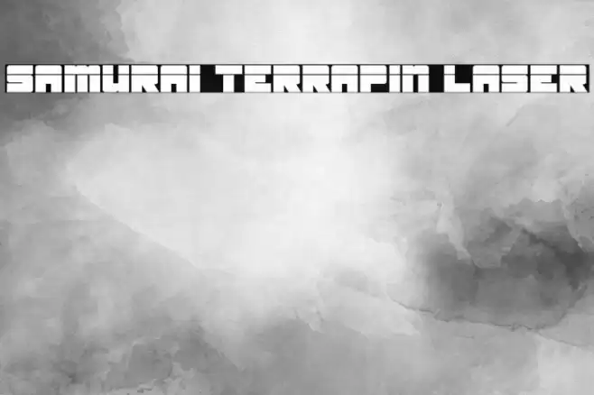 Samurai Terrapin Laser Font examples