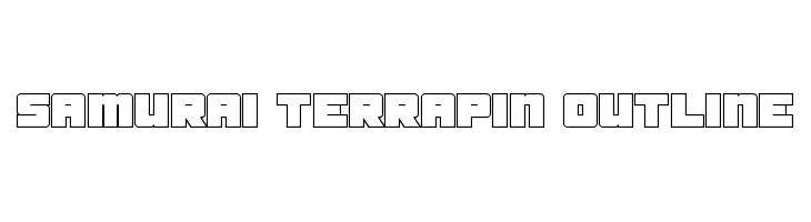 Samurai Terrapin Outline फ़ॉन्ट