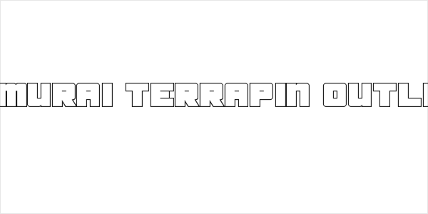 Samurai Terrapin Outline Logo