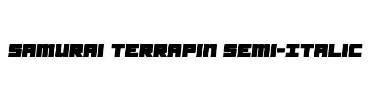 Samurai Terrapin Semi-Italic Polices