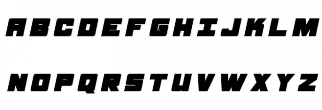 Samurai Terrapin Title Italic خط أحرف كبيرة