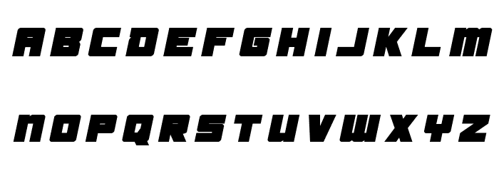 Samurai Terrapin Title Italic Font LOWERCASE