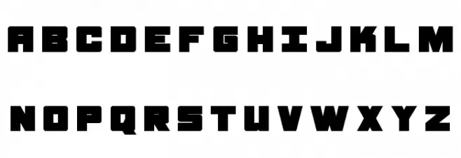Samurai Terrapin Title 字体 大写