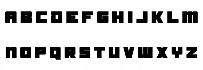 Samurai Terrapin Title Schriftart Kleinbuchstaben