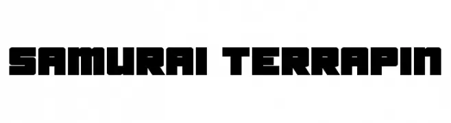 Samurai Terrapin  नि: शुल्क फ़ॉन्ट्स डाउनलोड