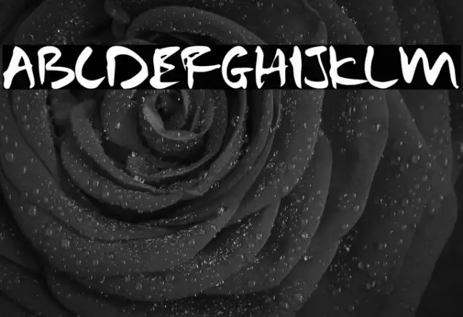 Samurai Warrior Font examples