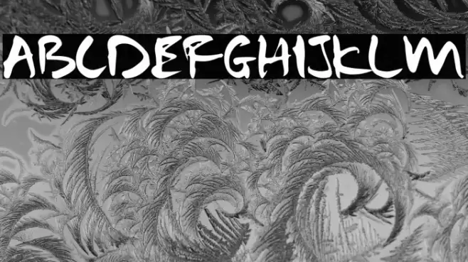 Samurai Warrior Font examples