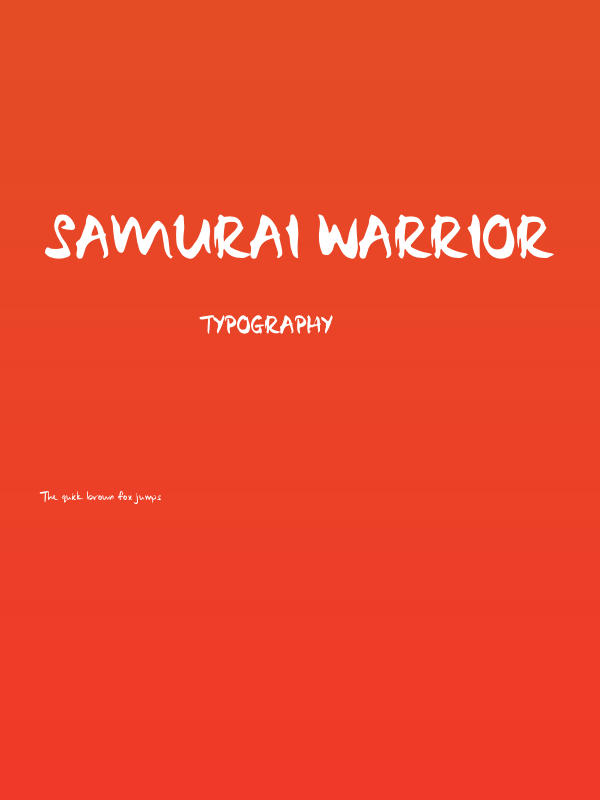 Samurai Warrior Poster