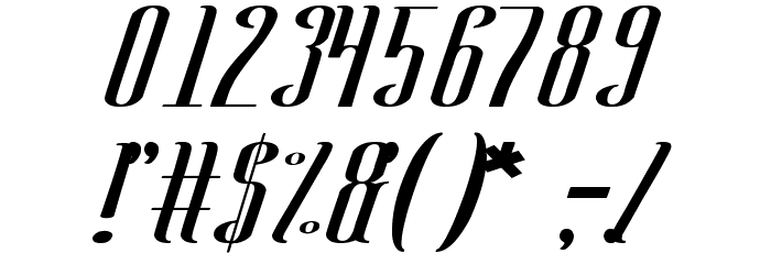 Samurai and Blade Font OTHER CHARS