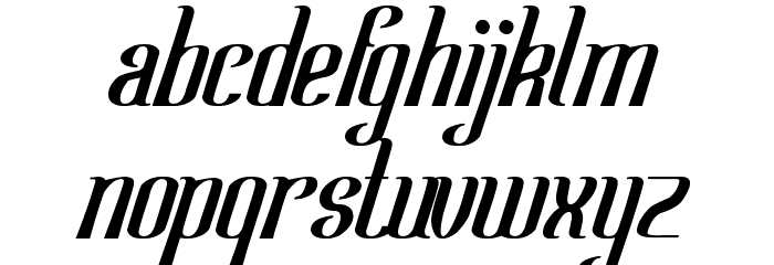 Samurai and Blade Font LOWERCASE