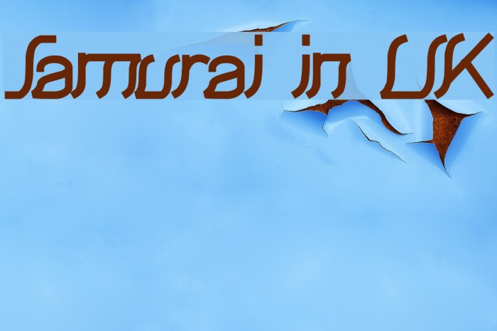 Samurai in UK Example 3