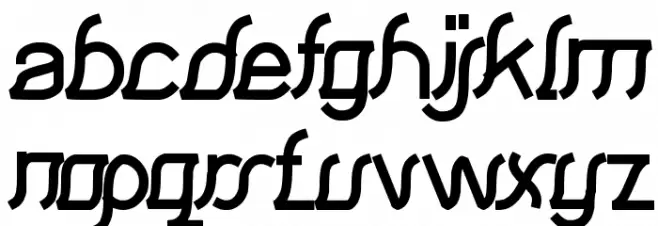 Samurai in UK Font LOWERCASE