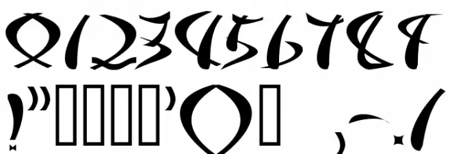 Samurai Font OTHER CHARS