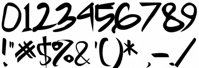 Samurai Font OTHER CHARS