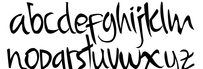Samurai Font LOWERCASE