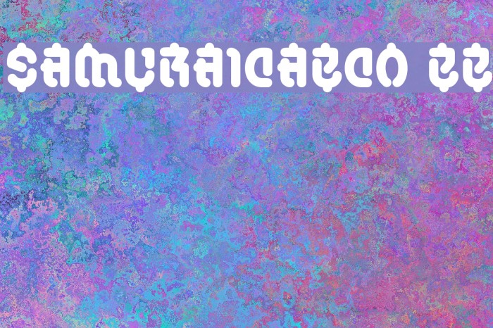 SamuraiCabCo BB Font examples