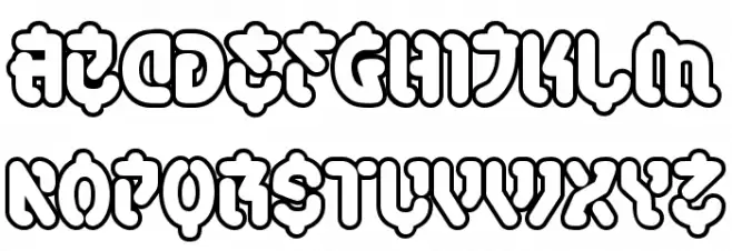SamuraiCabCo Outline BB Schriftart Groß