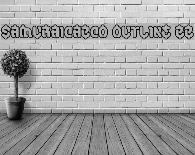 SamuraiCabCo Outline BB フォント examples