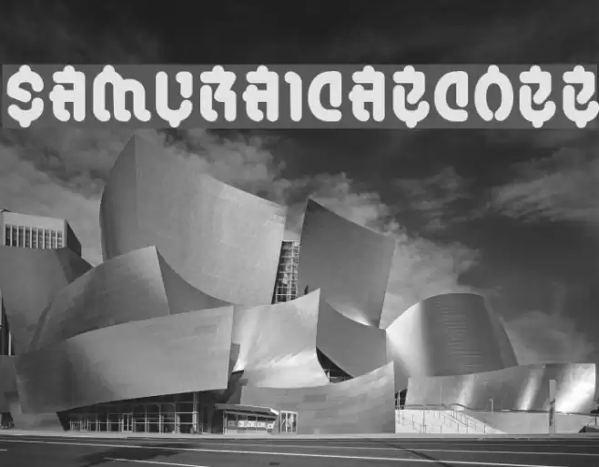 SamuraiCabCoBB Font examples