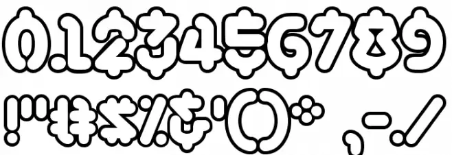 SamuraiCabCoOutlineBB Font OTHER CHARS