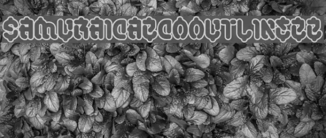 SamuraiCabCoOutlineBB Font examples