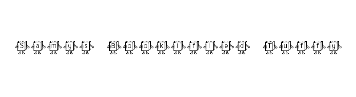 Samys Bookified Tuffy Font