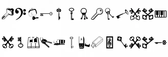 Samys Keys'N'Keys Font Litere mari